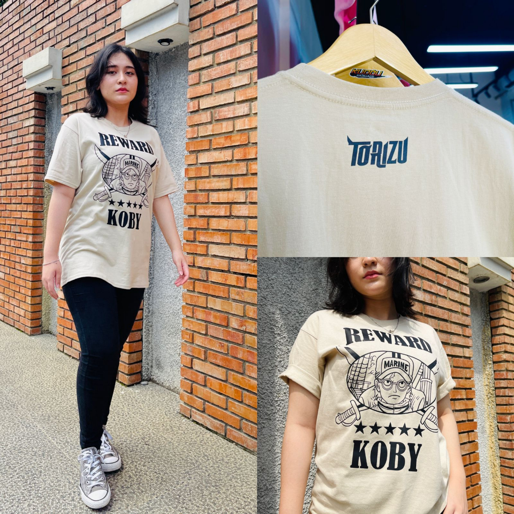 TORIZU Tshirt Cross Guild Reward Coby Anime Manga One Piece Premium Unisex