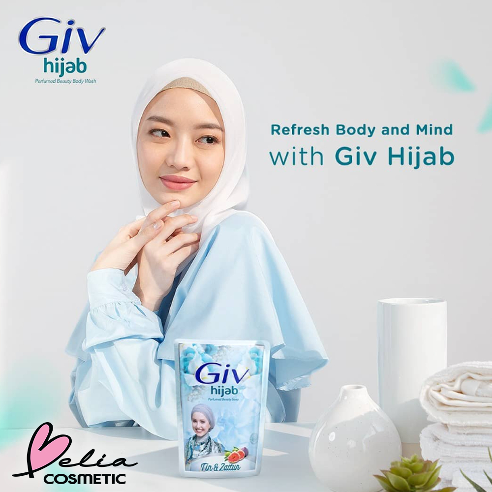 ❤ BELIA ❤ GIV Body Wash 400ml Pouch | Perfumed Beauty Body Wash | White Skincare Bodywash | Sabun Mandi Cair