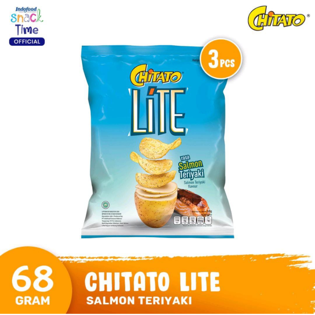 

kripik Chitato Lite Salmon Teriyaki 68 GR- 3 pcs