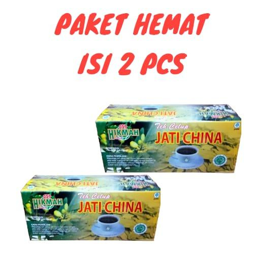 

PAKET HEMAT ISI 2 PCS !!! Teh CELUP Jati Cina HIKMAH / TEH HERBAL