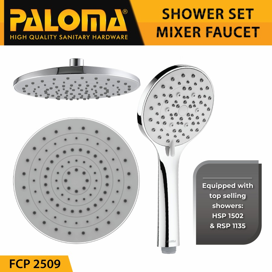 Shower Tiang Set PALOMA FCP 2509 Calumn Keran Kran Panas Dingin Mandi