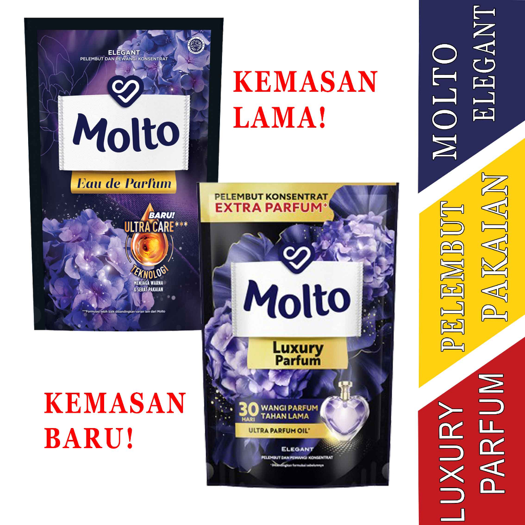 Pelembut dan Pewangi - Molto - Eau de parfum - Elegant - 650ml