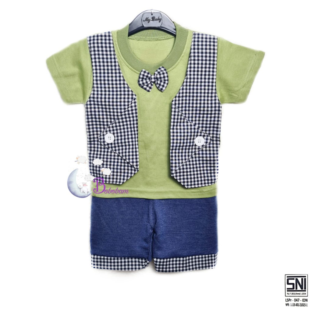 BOBOBAM BAJU BAYI LAKI LAKI SETELAN ANAK COWO LUCU STELAN COWOK 6 12 BULAN KEREN TRENDY KEKINIAN ROMPI