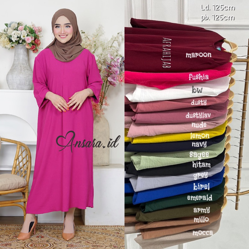 Ansara midi dress crinkle airflow