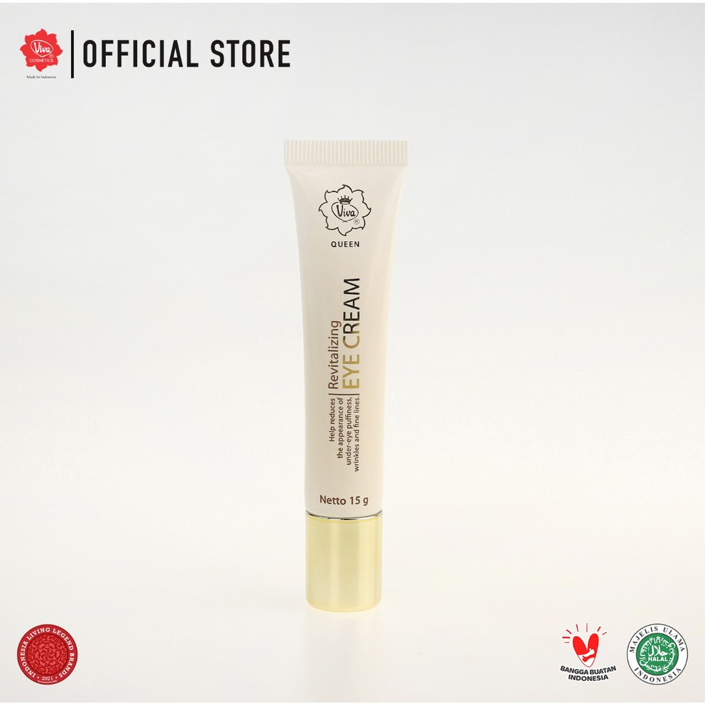 Viva Queen Revitalizing Eye Cream with Vit A, E, Olive Oil, Extract Sunflower &amp; Chamomile - 15gr