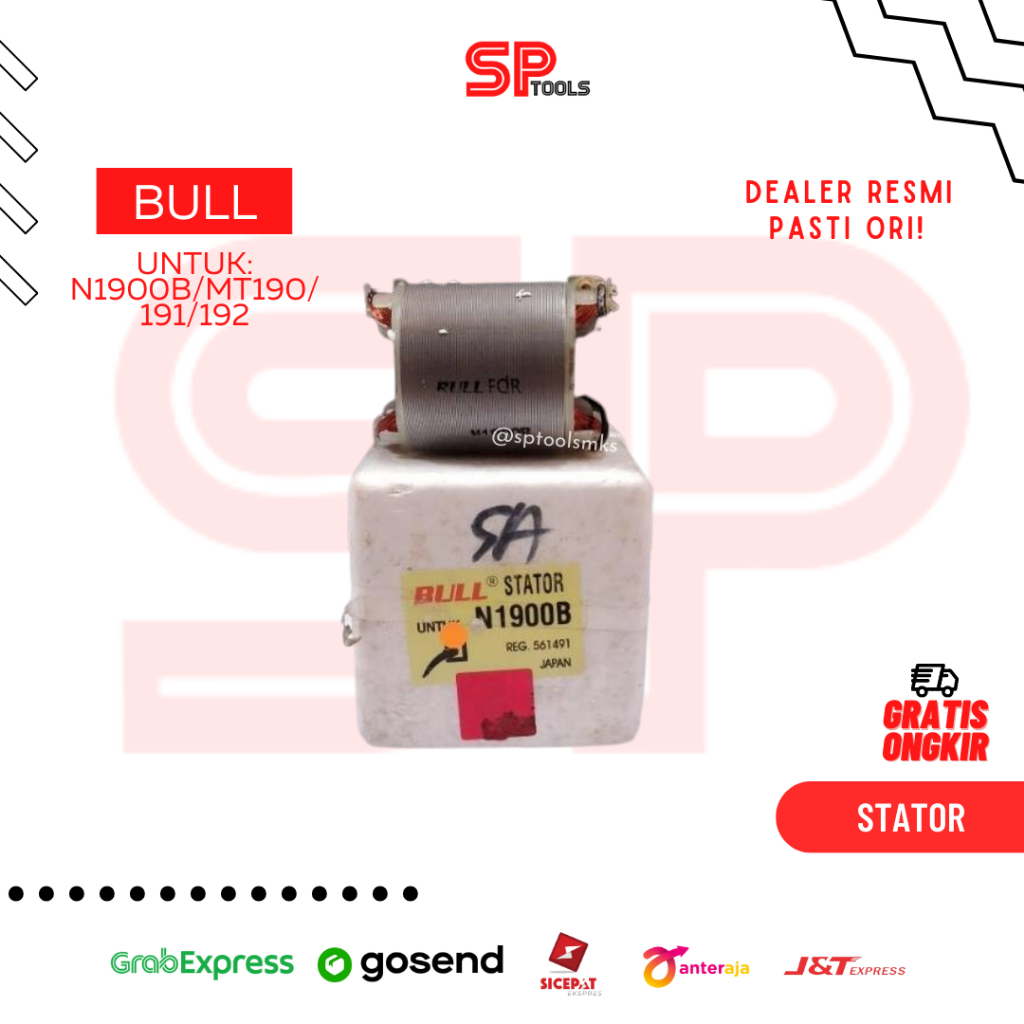 STATOR MESIN KETAM PLANER SERUT KAYU N1900B MT190 MT191 MT192 BULL