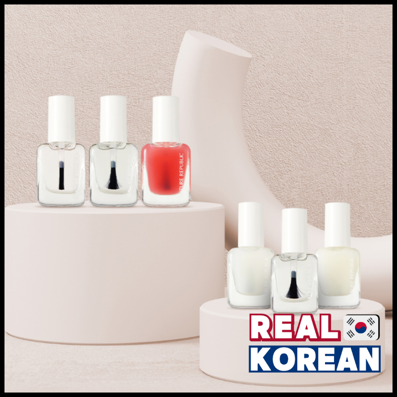 Nature Republic Color &amp; Nature Nail Matte Top Coat | Base Coat | Nail Strengthener | Nail Serum | Top Coat | Nail Treatment