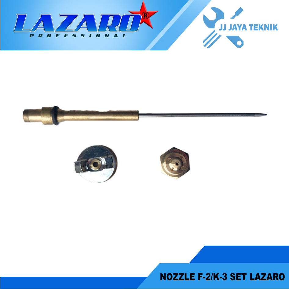 Sparepart Lazaro Nozzle Spray Gun F2 / K3 Set Spuyer Dan Jarum
