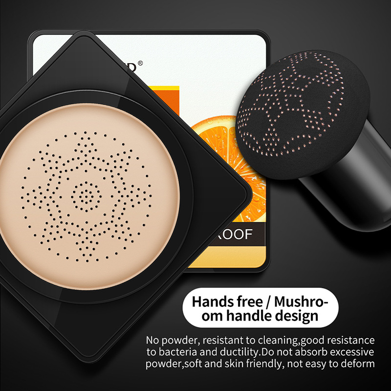 SADOER Vitamin C  Air Cushion BB Cream With Sponge Matte Natural Finish Waterproof Oil Control Foundation