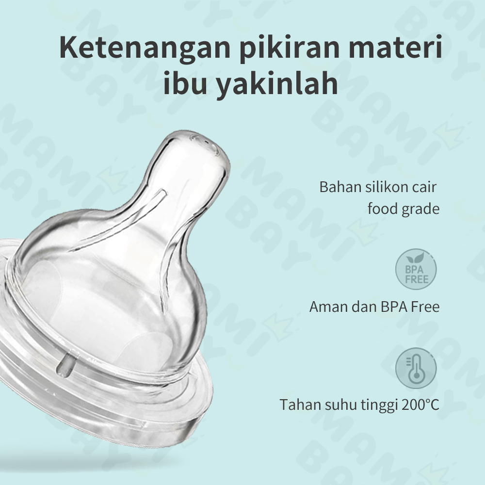 Mamibayi Dot bayi Silikon untuk botol susu 5CM BPA Free