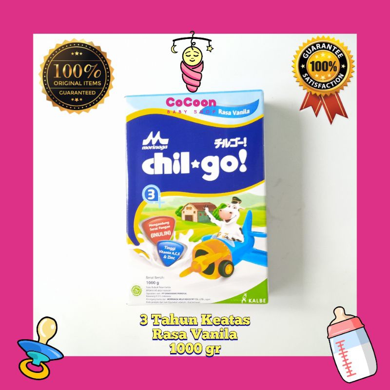 Susu Formula Anak Chilgo Chil Go 3+ Vanila 1000g 1000 gr 1 kg 1kg