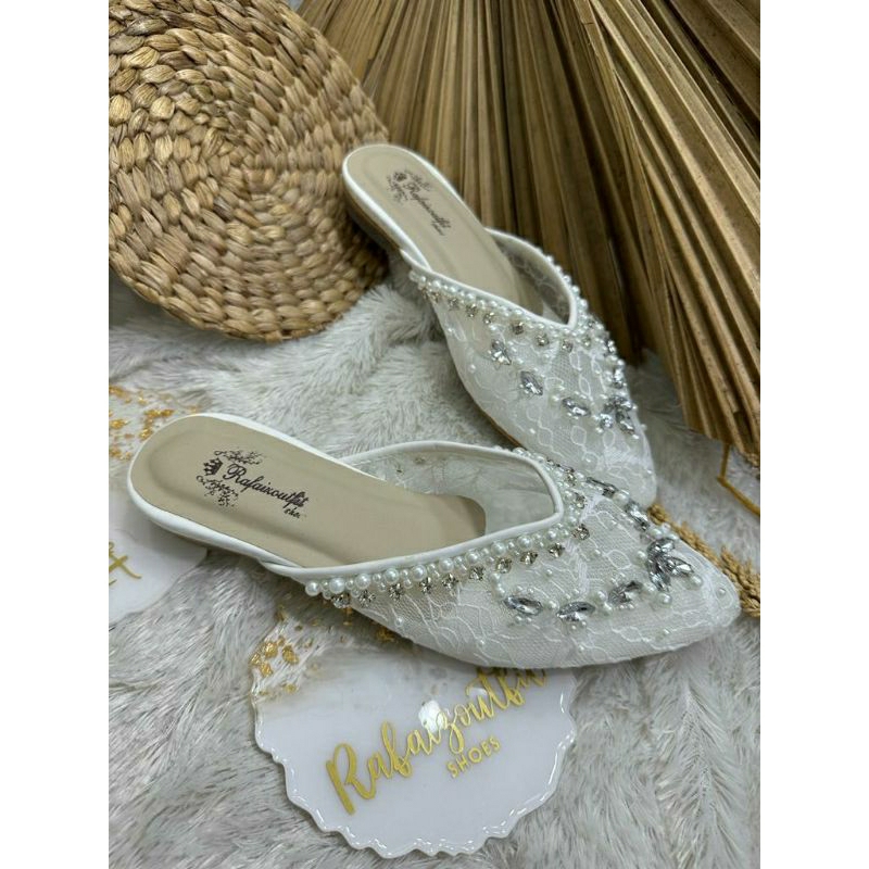 Sepatu wedding Pesta Cantik Amiira 2cm kaca