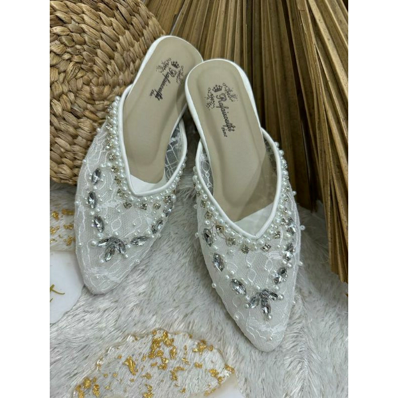 Sepatu wedding Pesta Cantik Amiira 2cm kaca