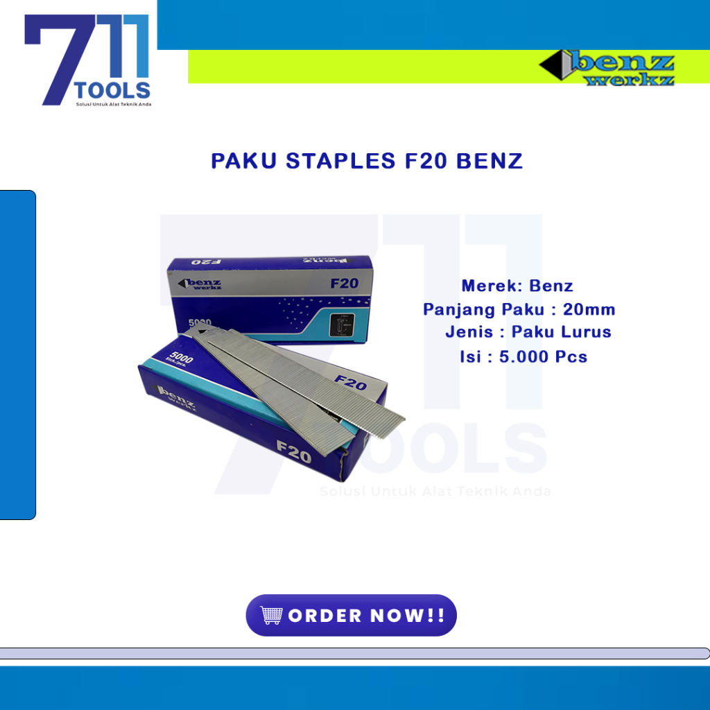 

Isi Stapless Isi Paku Tembak Air Nailer I (Lurus) F20 Benz