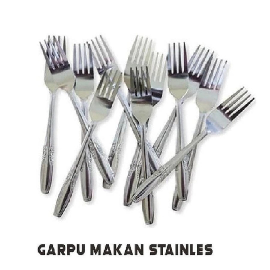 Garpu Makan Glowsy GSF 888 Stainless 12 Pcs Eating Fork Cutlery