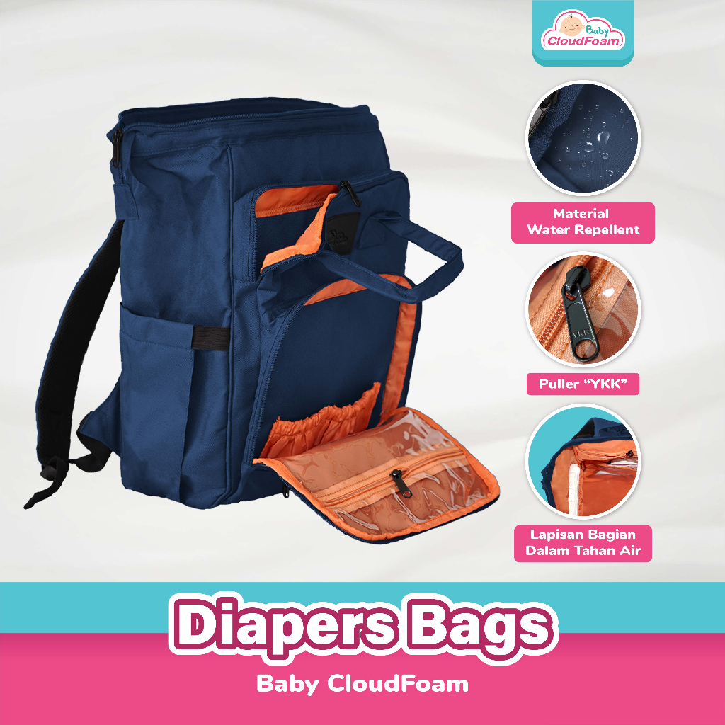 Baby Cloudfoam Diapers Bag Tas Perlengkapan Bayi