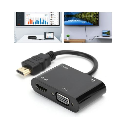 Hdtv to hdtv vga audio 3.5mm adapter micro usb converter netline NB 4k 2k 30Hz 2in1