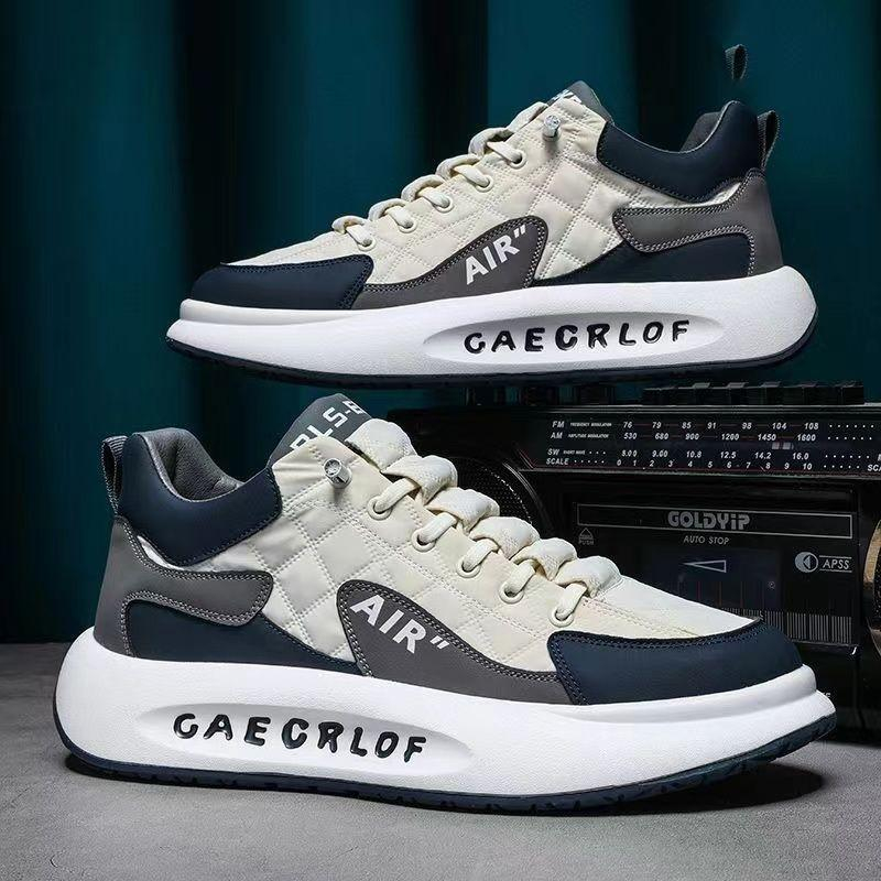 SANGCAKRA COD- Sepatu Pria David New Model Terbaru 2023 Non-slip All-match Anti Licin Gaya Inggris Low Top Sneakers Trendi Versi Korea Kets Olahraga Jogging Jalan Santai Bahan Mesh Bernapas Nyaman Dipakai Bahan Kanvas Kulit Premium Tahan Air  SP-14