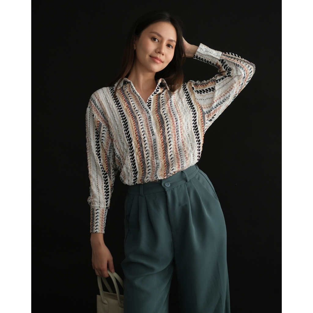 Myrubylicious WAFIYA SHIRT KODE BN2522 | KEMEJA | KEMEJA WANITA | KEMEJA LENGAN PANJANG | KEMEJA MOTIF