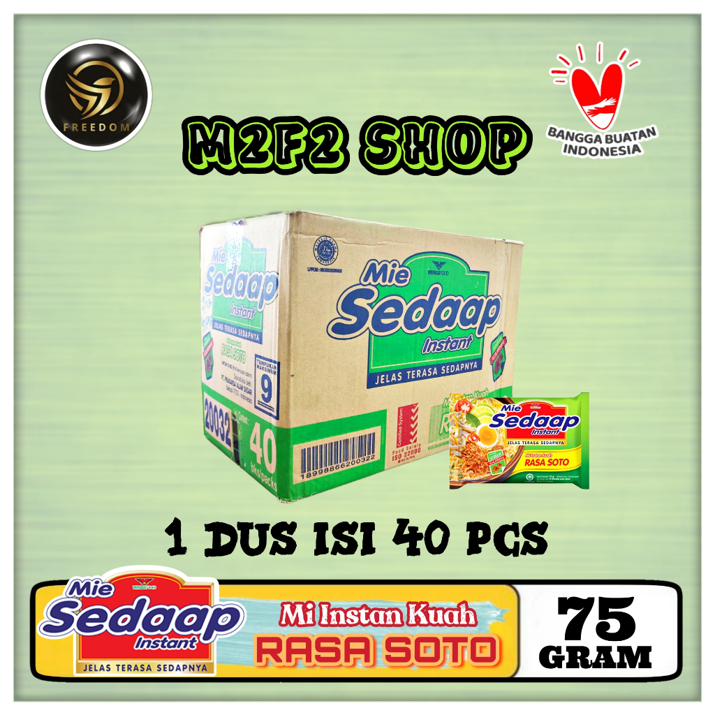 

Mie Sedaap Instant Kuah Rasa Soto | Bag - 75 gr (Kemasan Karton)