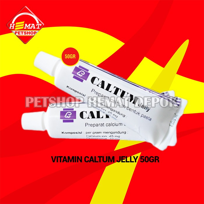 Vitamin Kucing Anjing Suplemen Tulang Salep Pertumbuhan Caltum Jelly