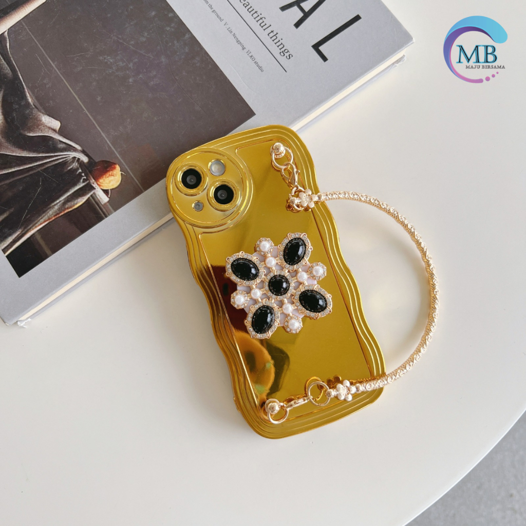 CASE WAVE MODEL TAS JINJING POPSOCKET 3D STAND GOLD FOR VIVO Y02 Y12 Y15 Y17 Y22 Y22S Y15S Y01 Y15A Y16 Y21S Y33S Y32 Y33S Y21A Y33T Y21  Y20 Y20S Y12S Y20I Y30 Y50 Y91 Y93 Y95 Y91C Y1S MB5064