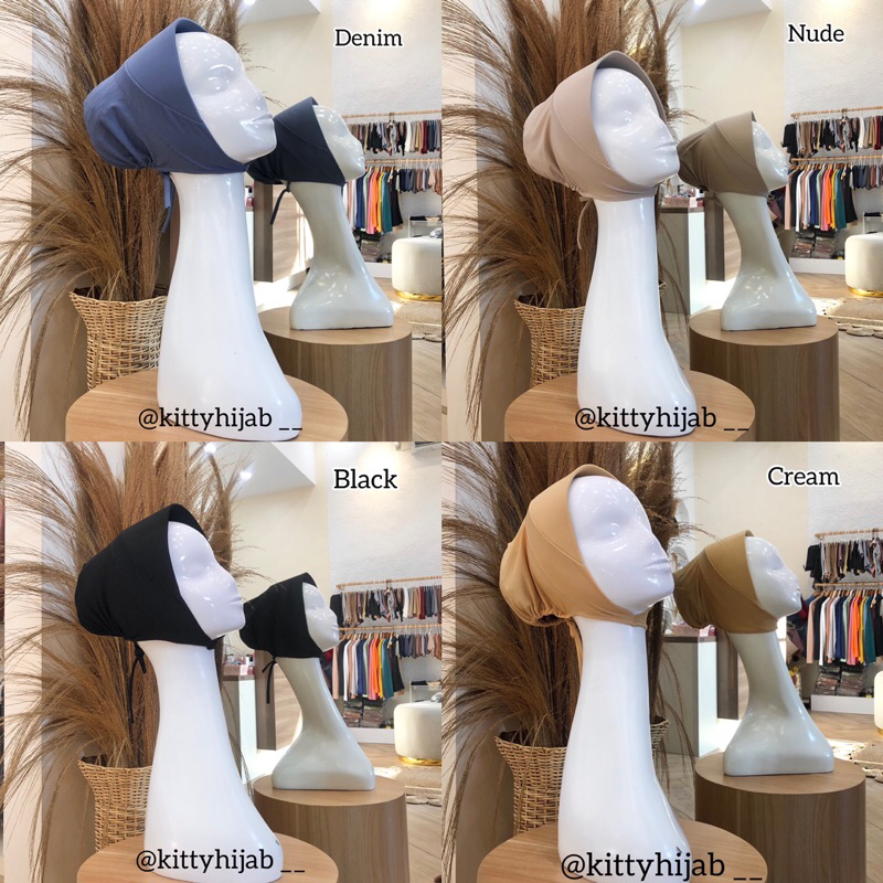 KITTY HIJAB( BISA COD ) inner topi / inner marsha / ciput topi / ciput marsha / ciput marsha cepol