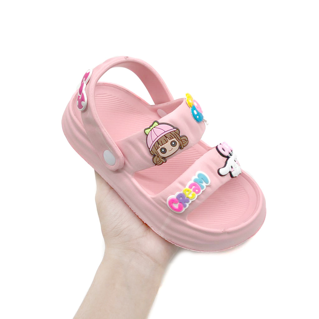 Sandal Anak Cewek Tali Belakang Model Terabru Lucu Korea style Kekinian