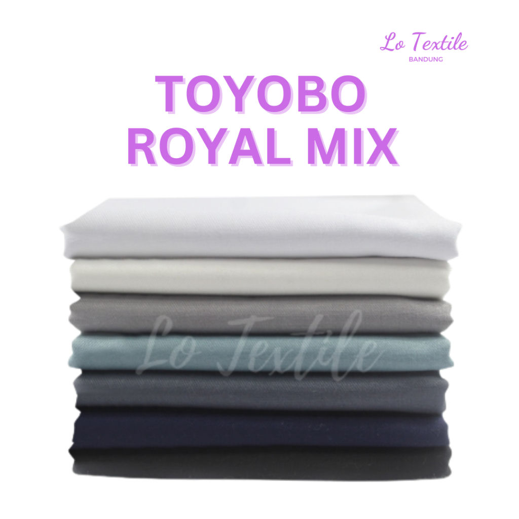 Kain Katun Toyobo Royal Mix Premium 0.5 Meter - Toyobo RM Serbaguna Murah