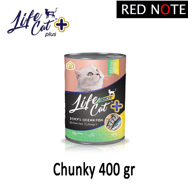 LIFE CAT PLUS 400gr Chunky (Grab/Gosend)