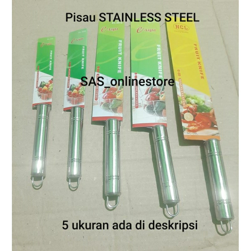 Pisau Stainless Steel 5 Ukuran/Lading Stenless