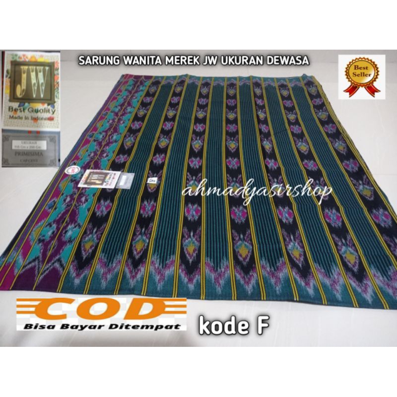 JW salur warna dasar kuning/ sarung gebeng kw