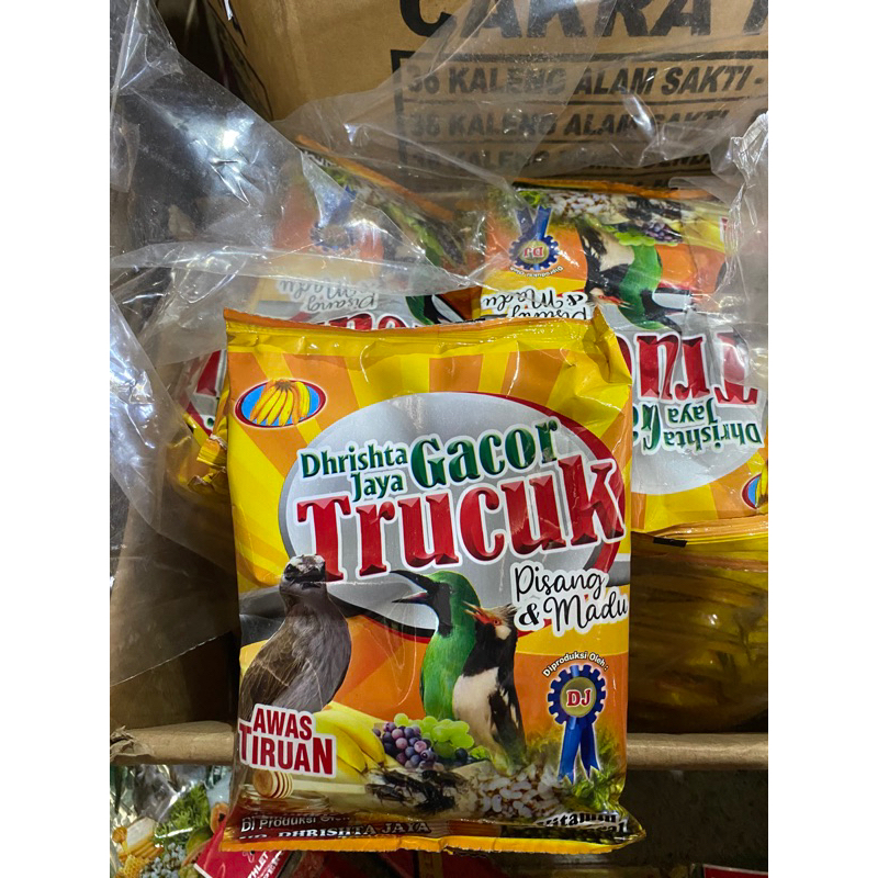 PAKAN BURUNG VOER TRUCUK GACOR TRUCUK PISANG MADU PAKAN TRUCUKAN PELLET TRUCUK GACOR VOER BURUNG TRU