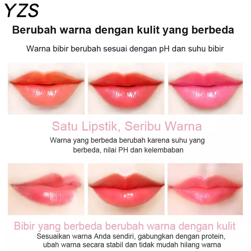 YZS lipstik ikatan simpul sehat mengubah warna lipstik tahan lama pelembab karoten lip balm lip balm untuk wanita hamil