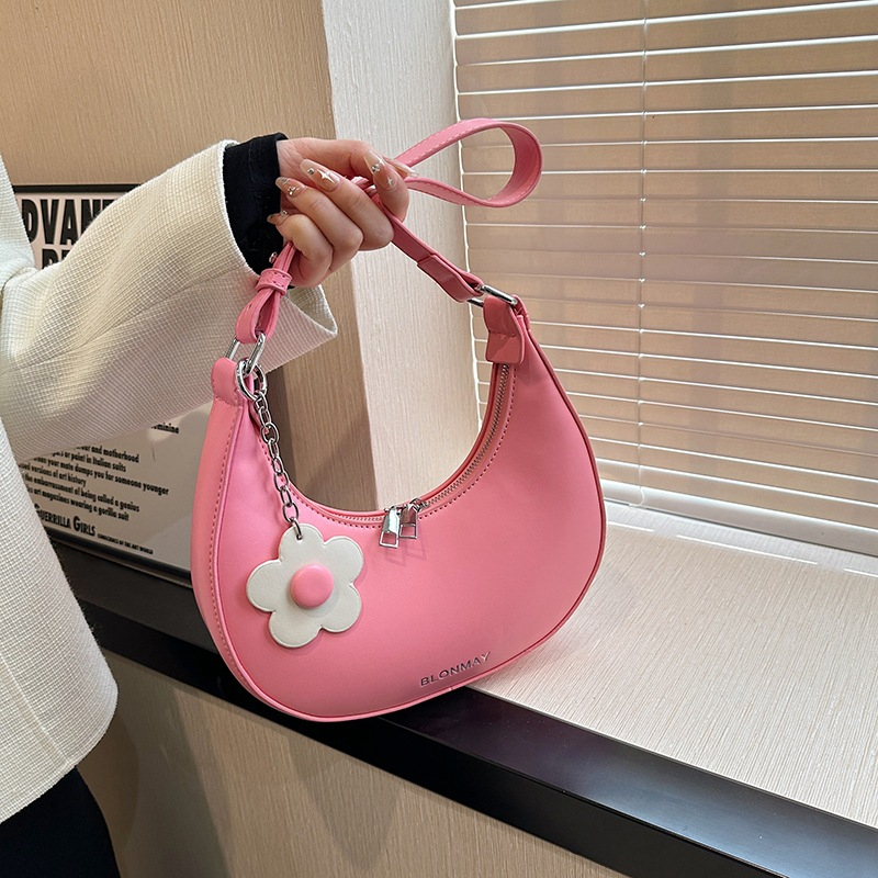 CHERYL Shoulder bag Tas Bahu Wanita Fashion Kondangan Armpit Dumpling Bag Solid Color Simple Style Chikoisme