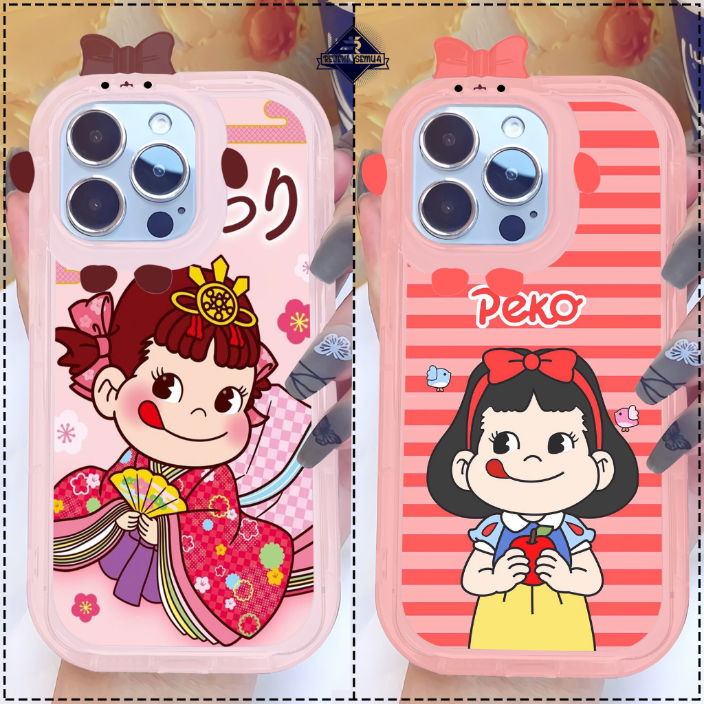 CUSTOM SOFT CASE SILIKON CASING FRAME KAMERA KARAKTER PITACU CUSTOM PEKO SAMSUNG A03S A03 CORE A04 A