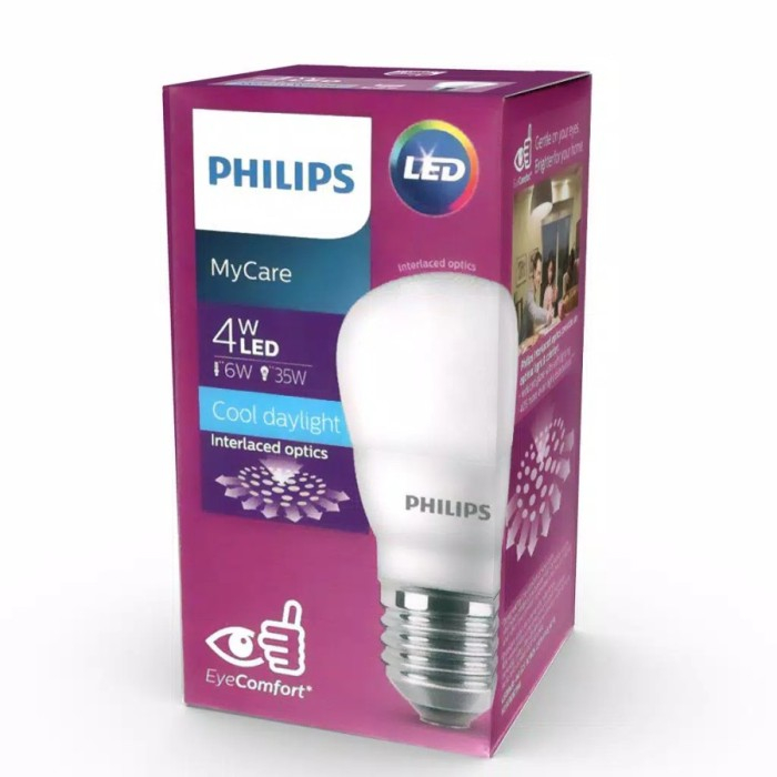 Lampu LedBulb Philips 4w Cooldaylight/Putih 6500 Kelvin