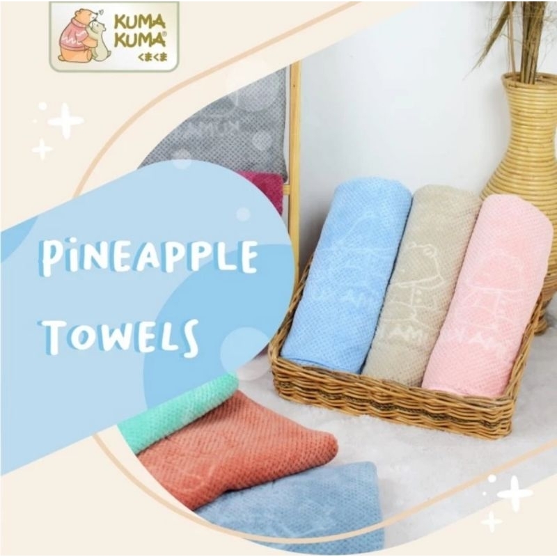 Kuma Kuma Pineapple Towel - Handuk Mandi Bayi &amp; Anak