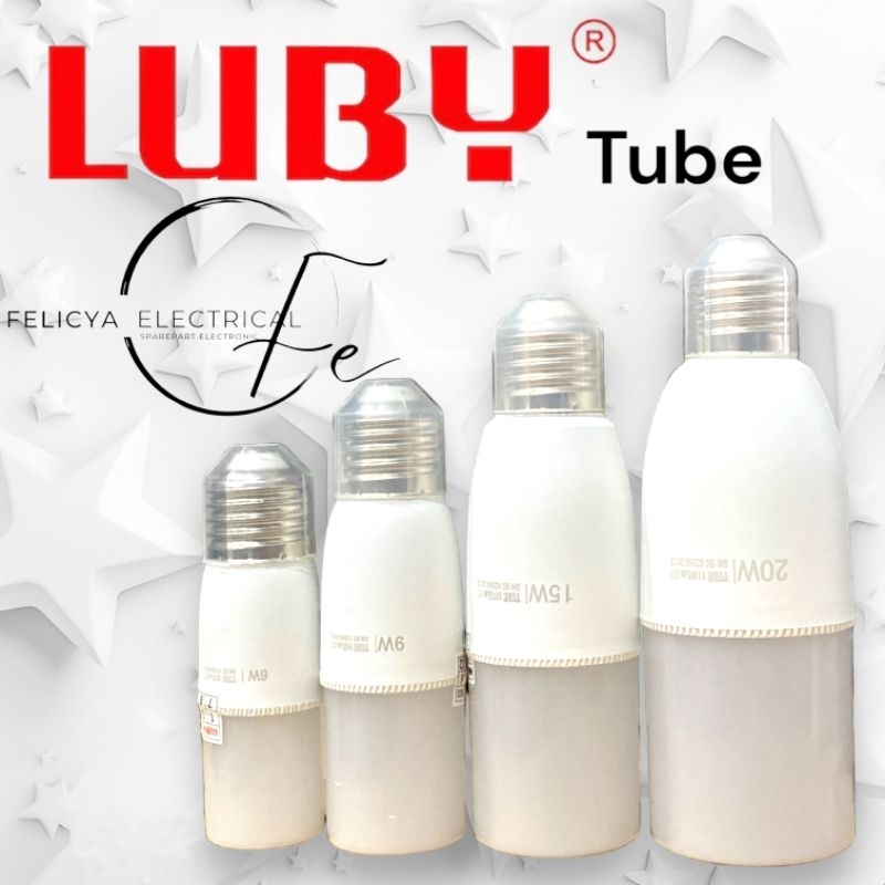 LAMPU LED LUBY TUBE PUTIH TERANG ALL WATT 6W 9W 15W 20W BENTUK UNIK