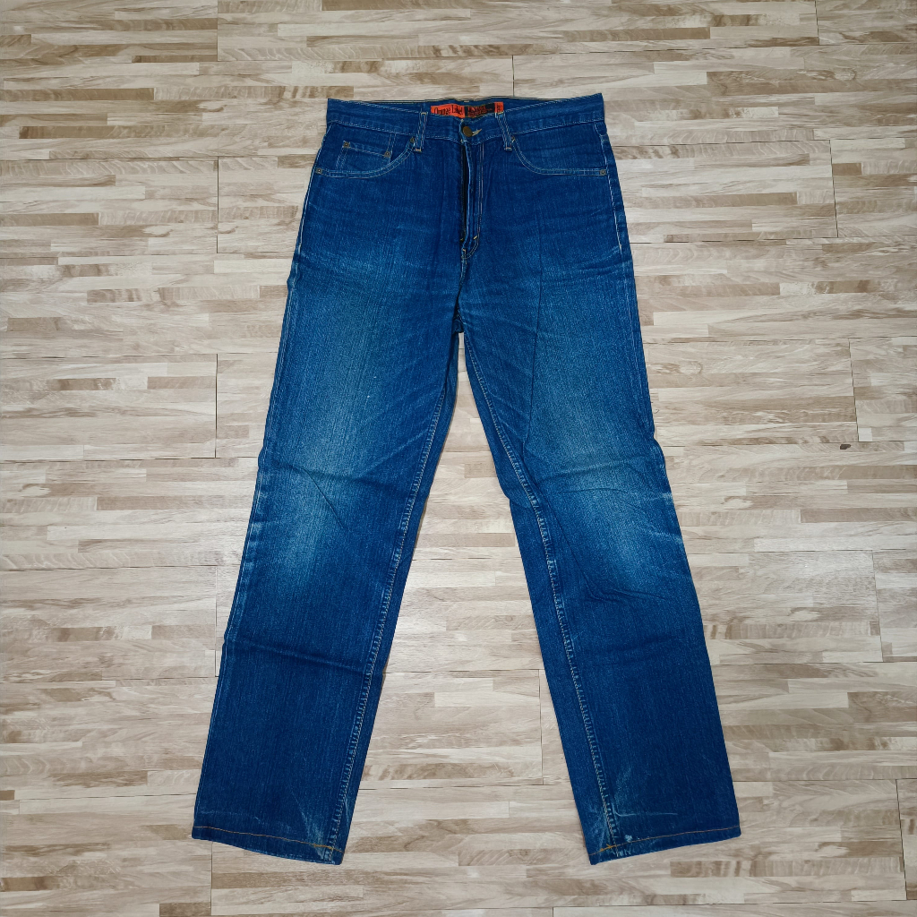 Celana Lea Jeans 606 Vintage Orange Tab Label Original Bekas 34