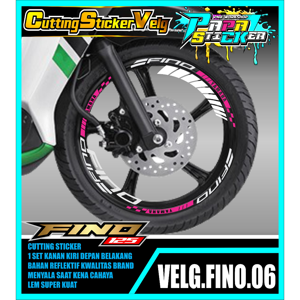 STIKER  VELG FINO CUTTING STICKER VELG FINO CUTTING VARIASI 06