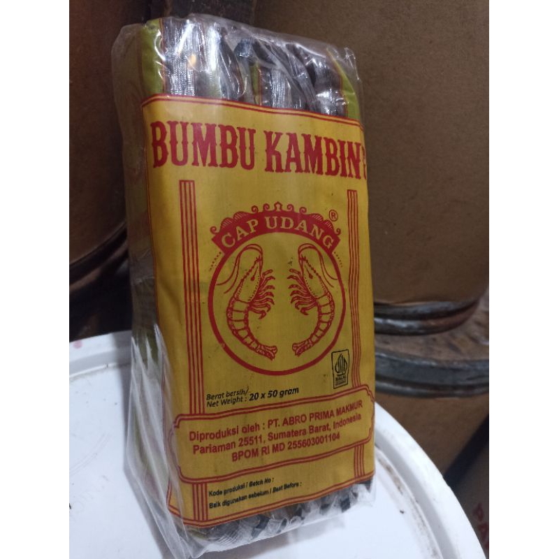 

Bumbu Kambing Cap Udang 50 gram - Pack (20) pcs