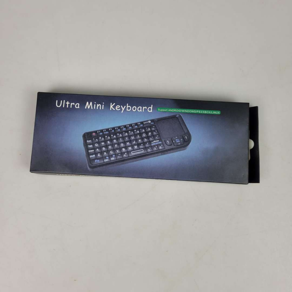 Wireless Mini Keyboard Pointer 2.4GHz Dengan Touch Pad - TR-MWK - Black