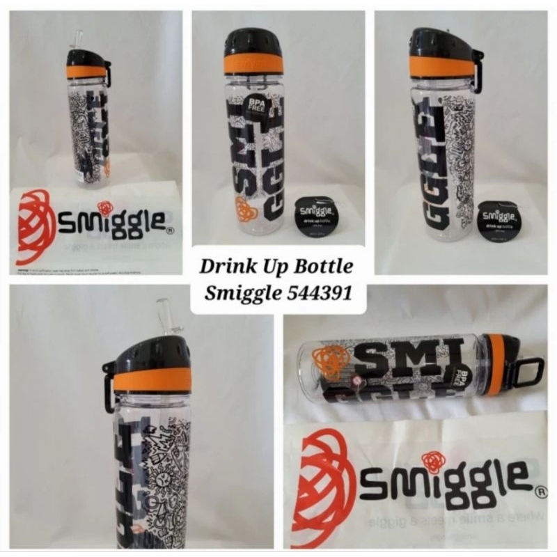 Smiggle Says drink up straight bottle / Botol Minum anak Smiggle 650ml