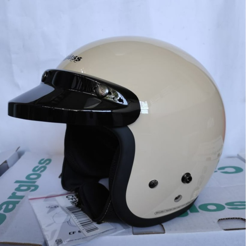 Helm Cargloss Original | Cargloss Retro set Pet SNI original