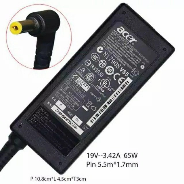 Adaptor Charger Acer Veriton N260G N2620G N270G N282G N4620G 19V 3.42A 65W