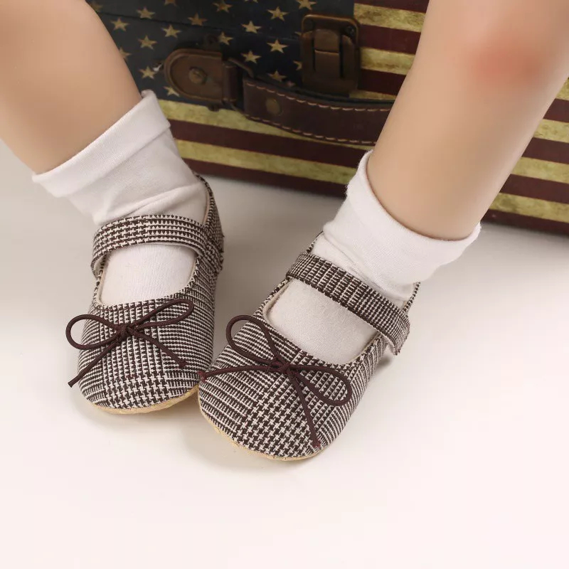 Sepatu Bayi Prewalker 0 12 Bulan Anak Perempuan Newbron Terbaru Balita Cewek Baru lahir Murah Motif Rajut Olivia