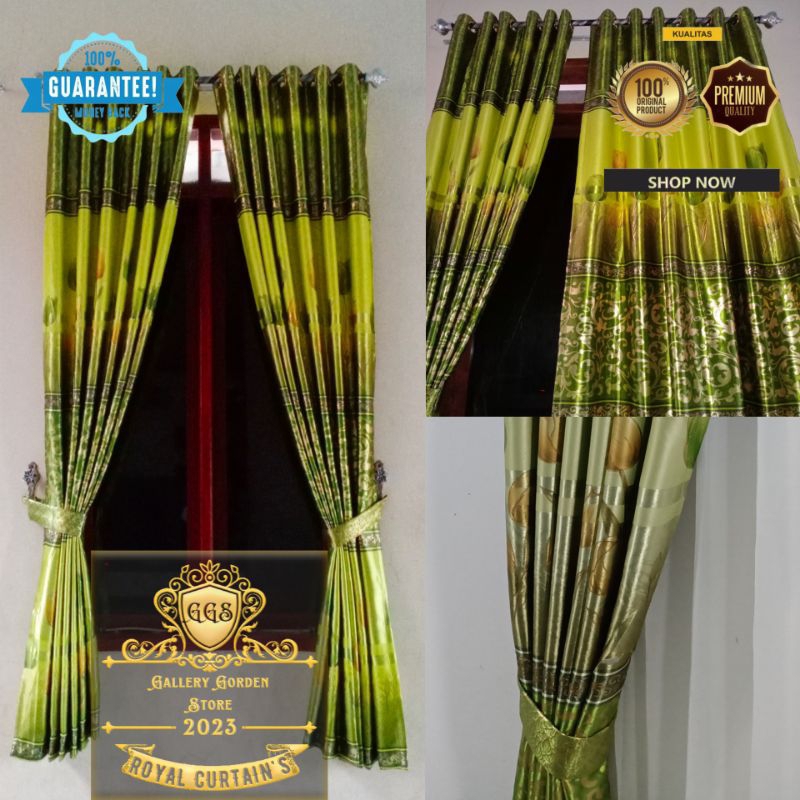Gorden jendela gliter full print mas gordyn pintu gordeng pintu murah kamar anak gadis horden kolong