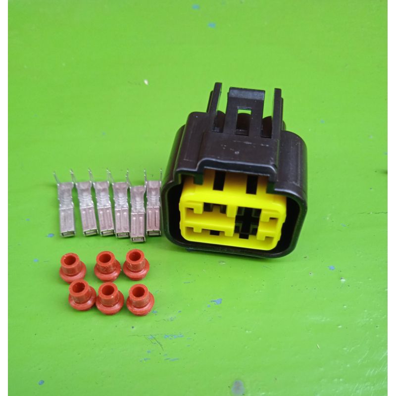 SOKET 6 PIN CDI ANTI AIR MALE