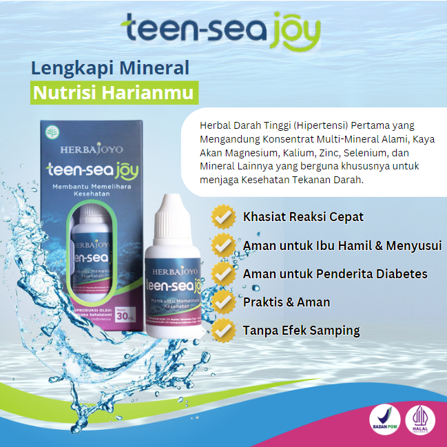 Teen-Sea Joy TEENSEAJOY | TENSIJOY dengan Kandungan Deep Sea Mineral dengan extract Garcinia Solusi Jaga Kesehatan Kestabilan Darah